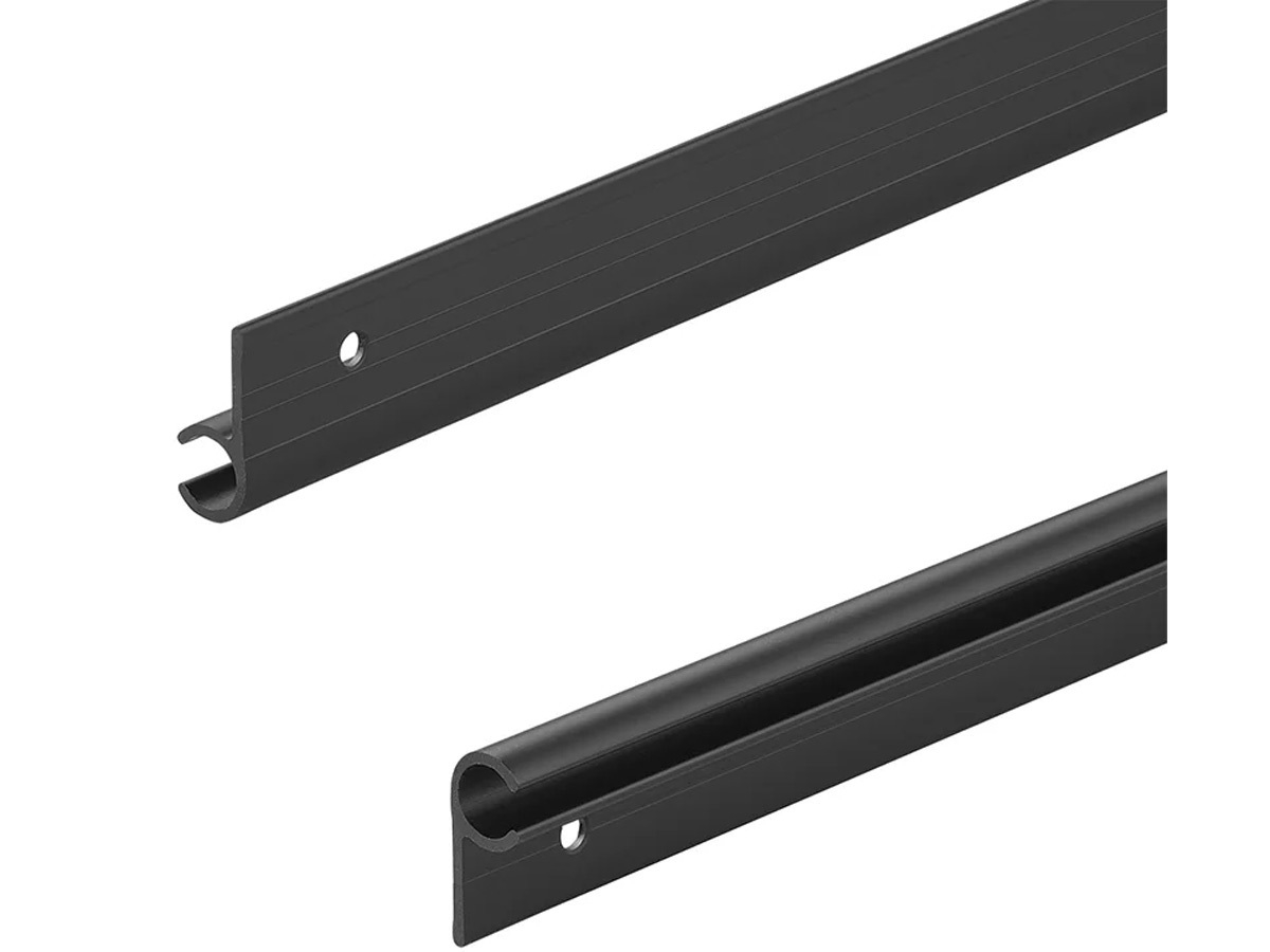 ProPlus 90° 100 cm aluminium tentrail - Black