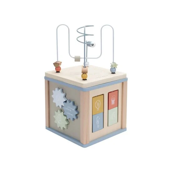 Cube d'activités en bois   Océan        de               Little Dutch