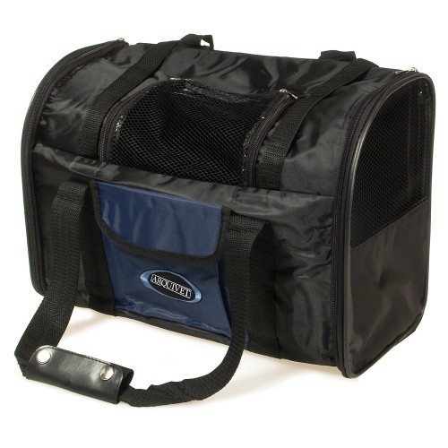 Bolsa preta para transportar cães