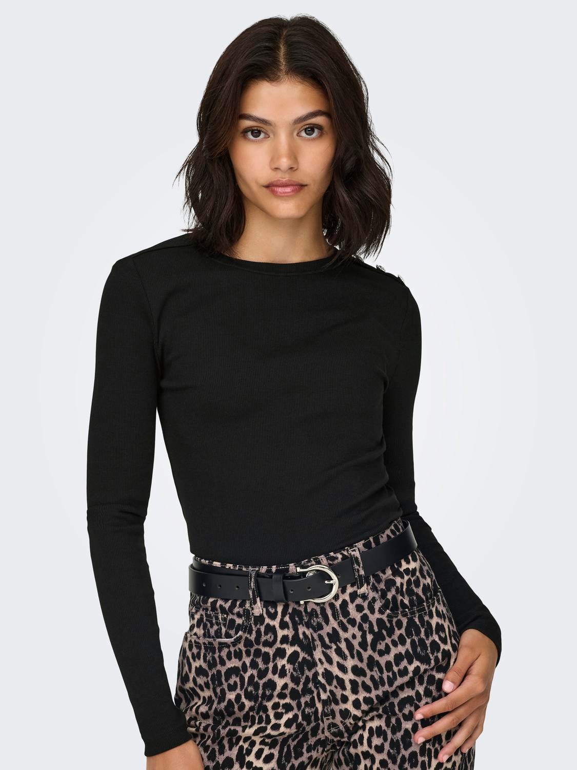 ONLCHECKIE Top Black