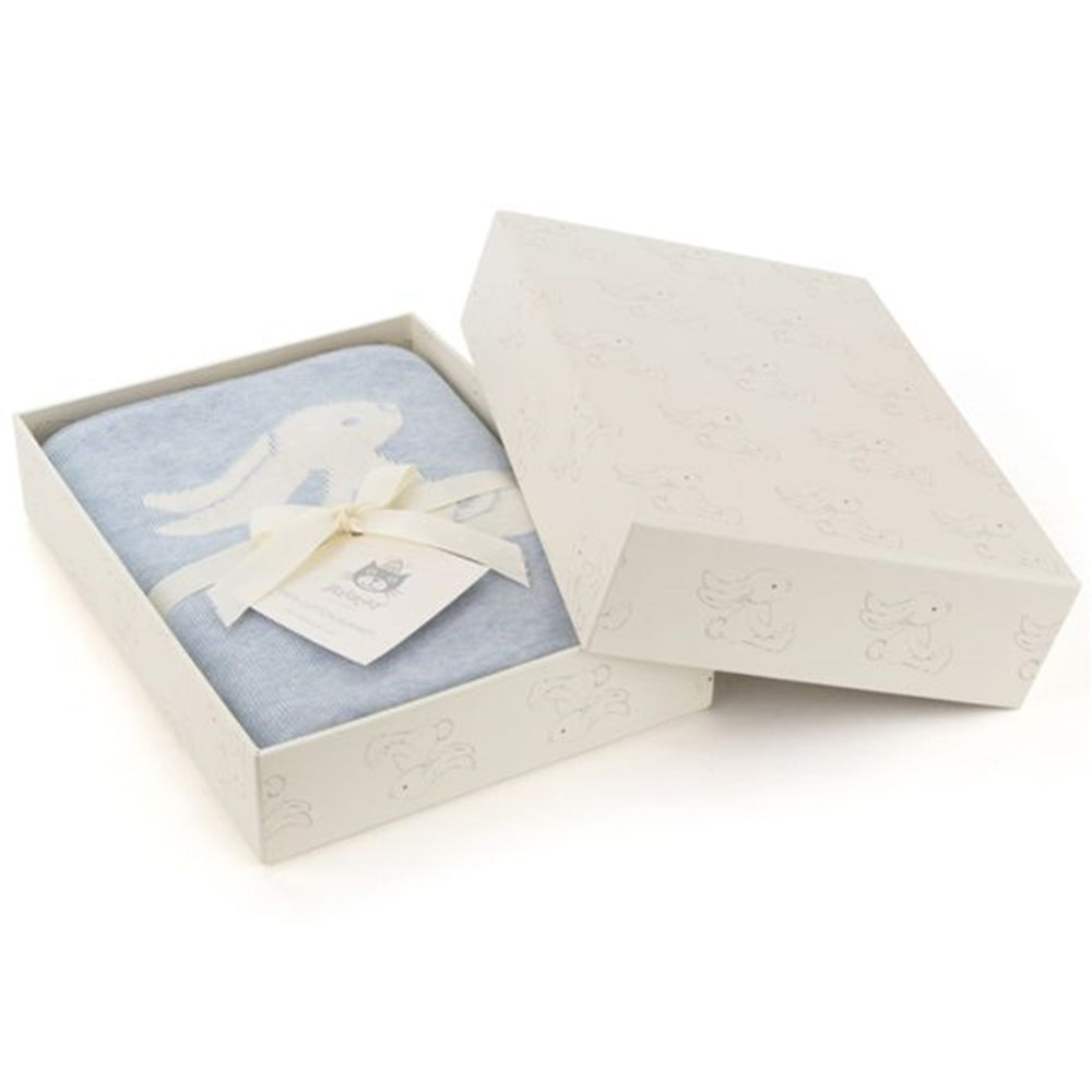 Blanket Bashful Bunny Blue - Jellycat → Luksusbaby.dk
