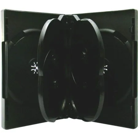 Xlayer 6er DVD CD Hüllen, schwarz, 10 Stück