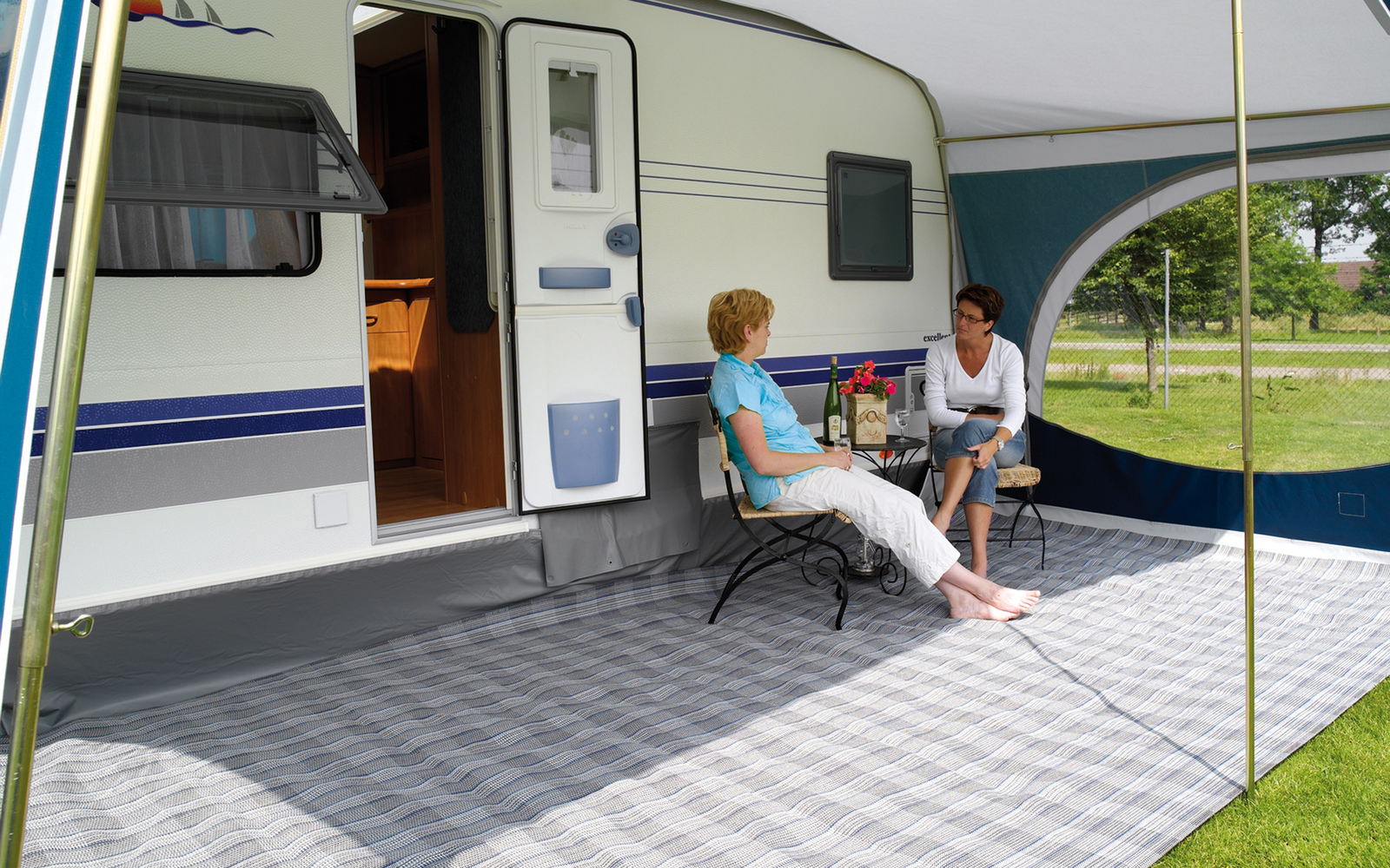 Walker Aktion Jolax Zeltteppich für T@B 400 und Adria Action 361/341 anthrazit 250 x 440 cm