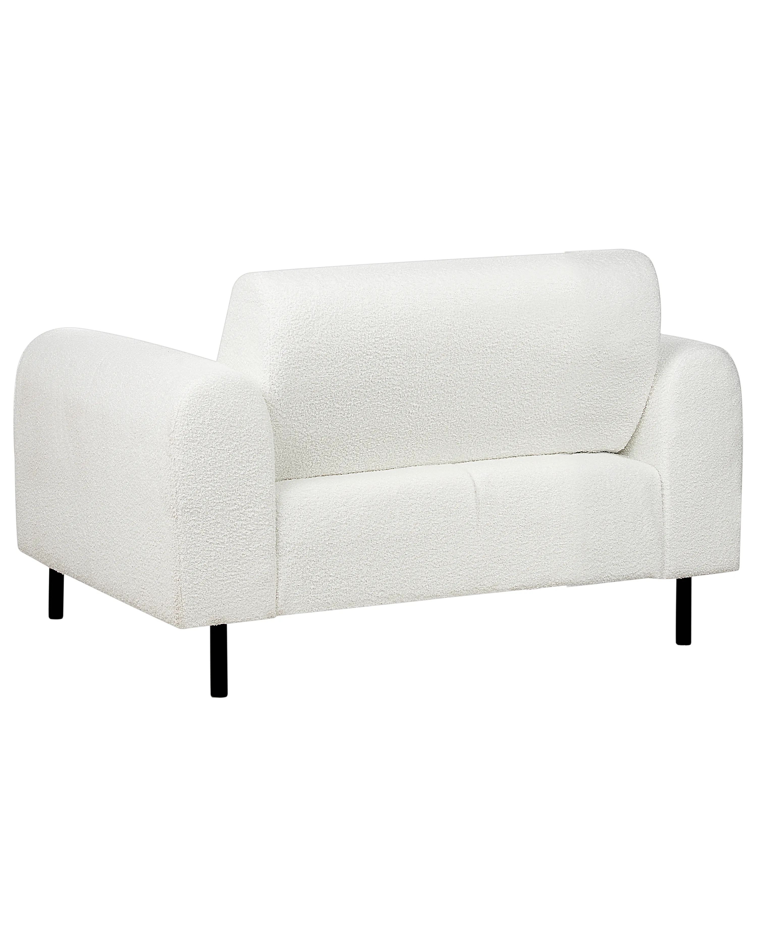 Fauteuil ASKIM Bouclé Wit