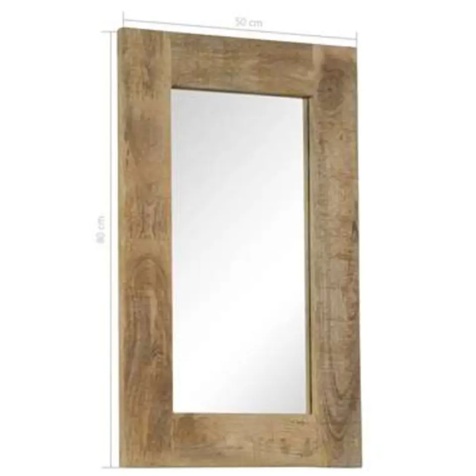 vidaXL - Spiegel - Bruin - Hout - 50 x 80 cm