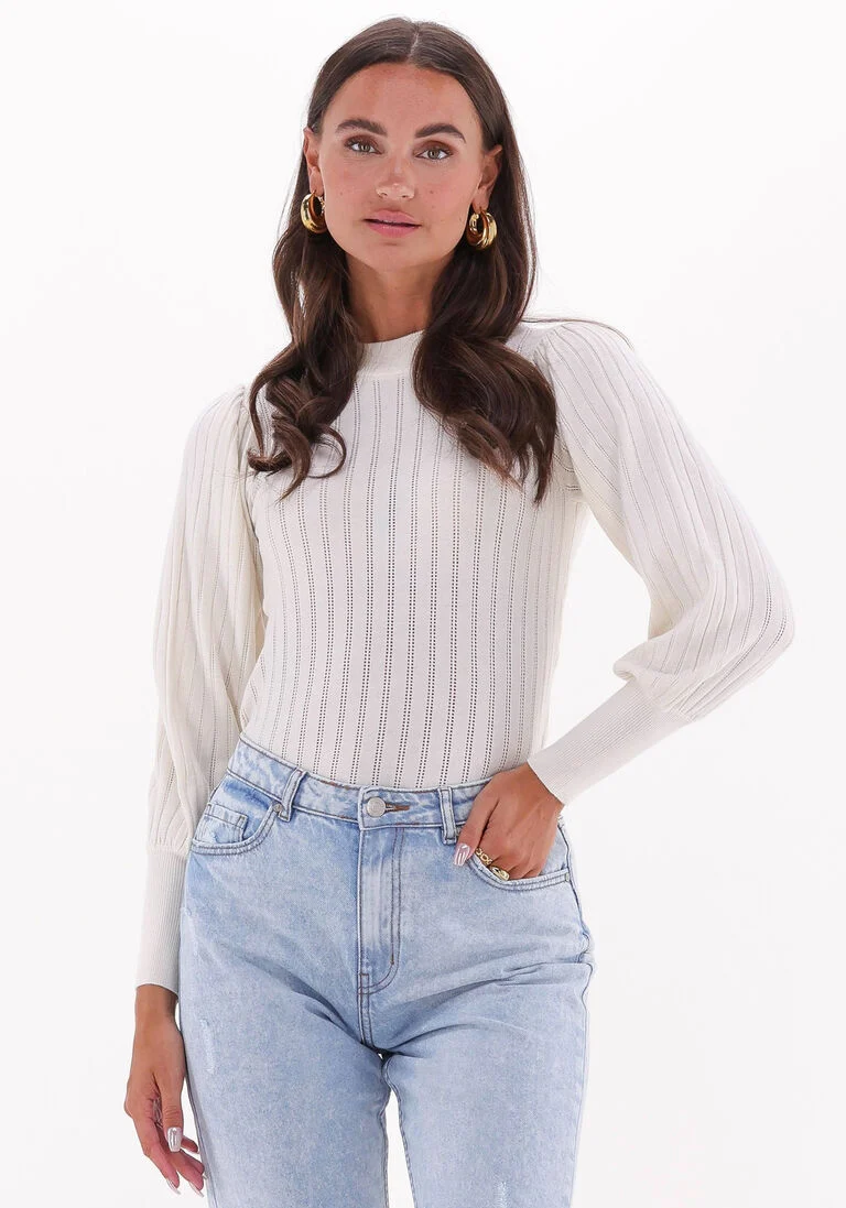MSCH COPENHAGEN gebroken wit msch copenhagen trui leila rachelle ls pullover