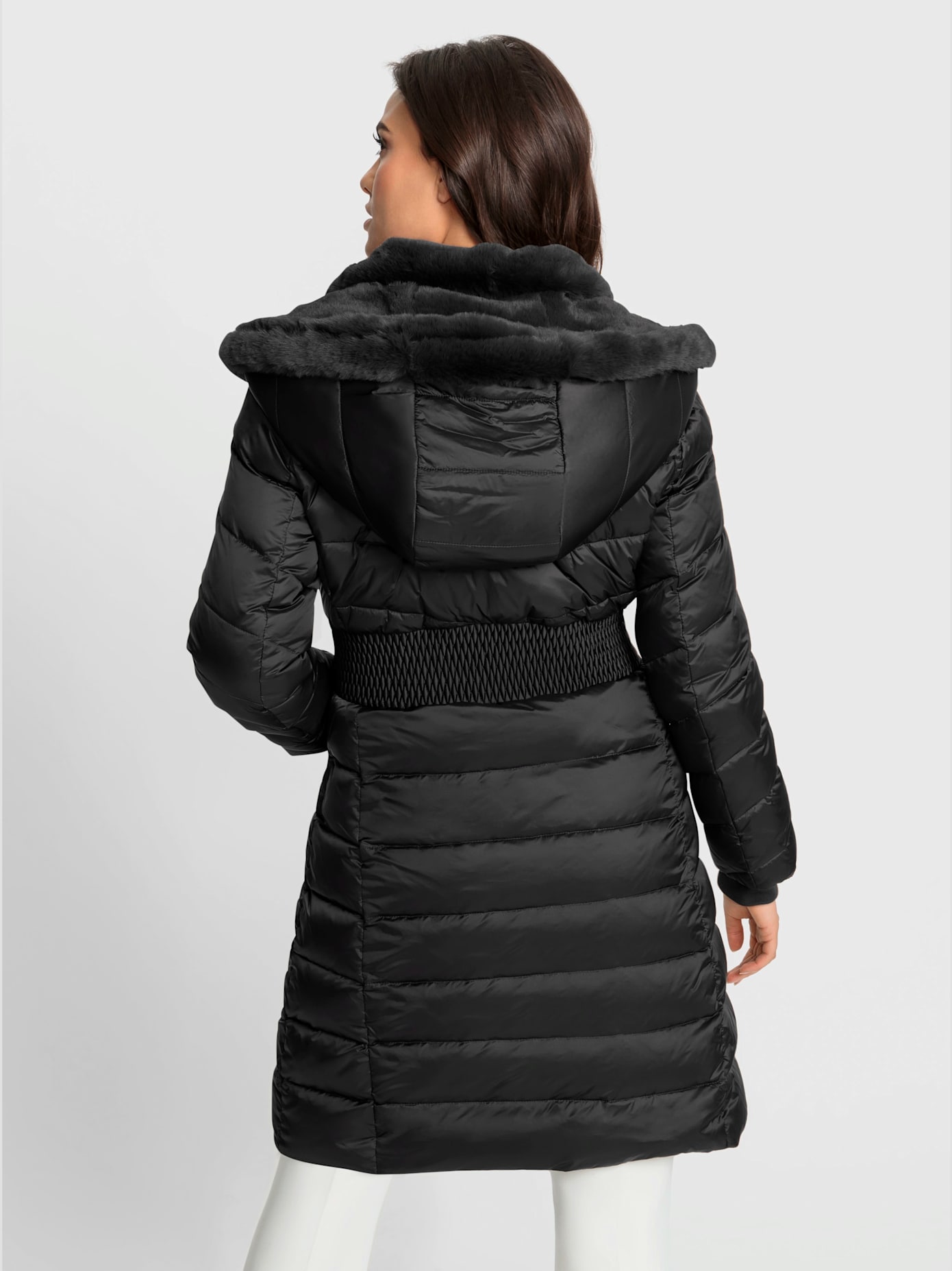 Manteau matelassé aspect 2 en 1 avec empiècement gilet