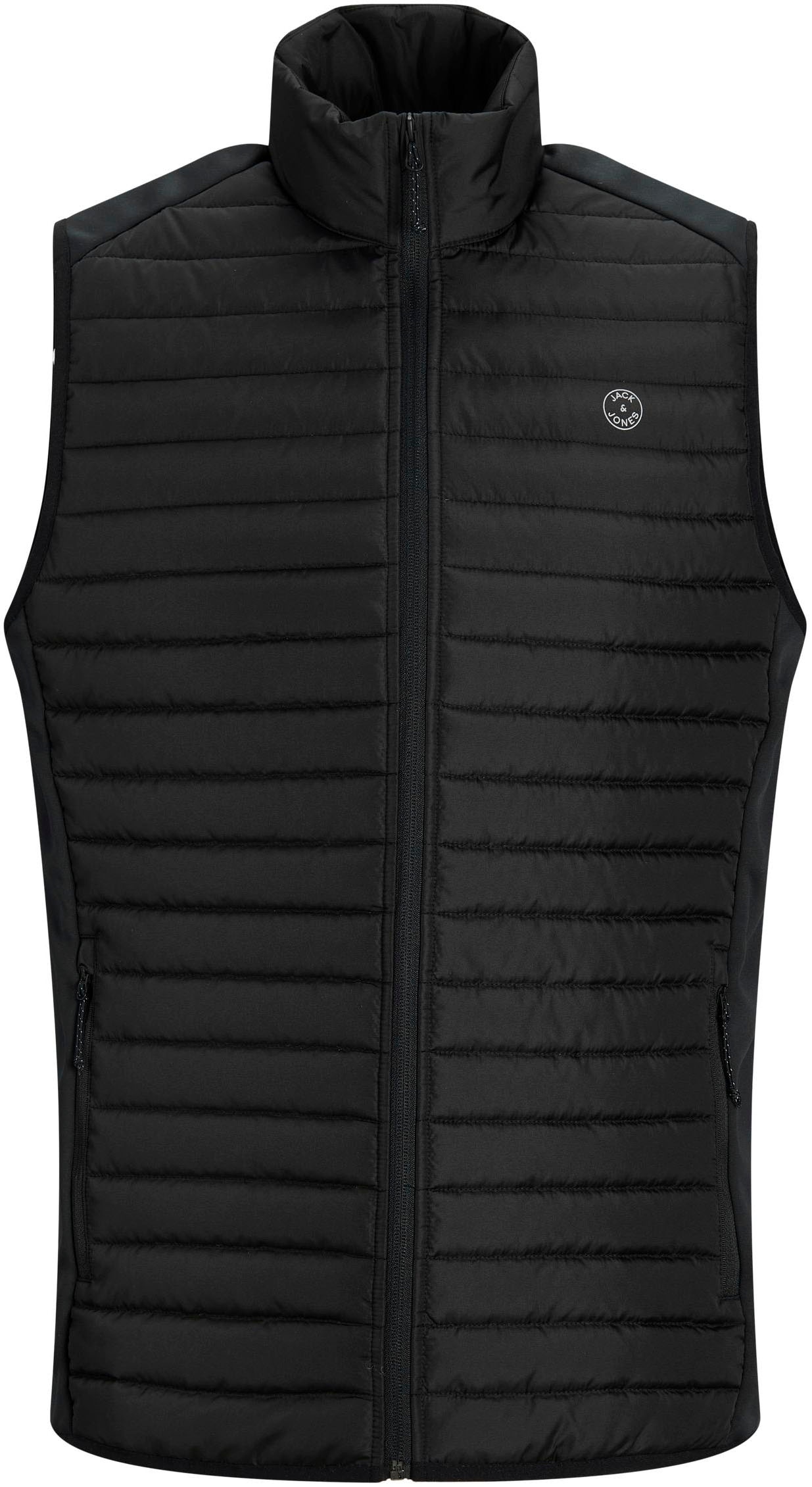 Jack & Jones PlusSize Steppweste »MULTI mit Stehkragen und normaler Form«, unifarben, modisch, regular fit, Polyester, Stehkragen