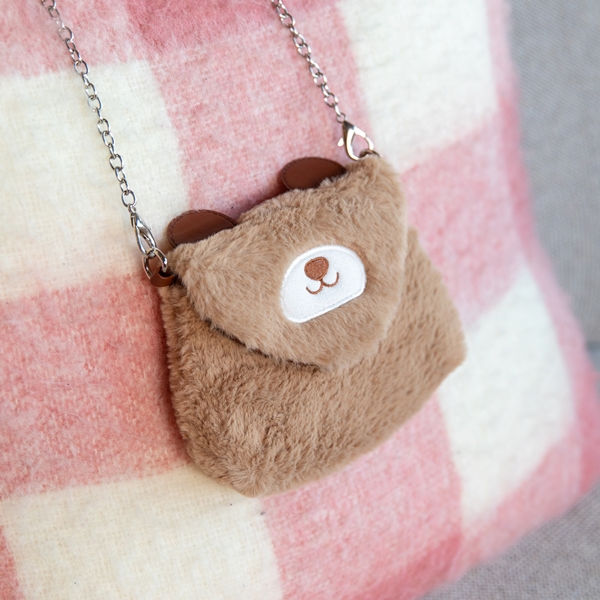 Kinder tas beertje met ketting hengsel