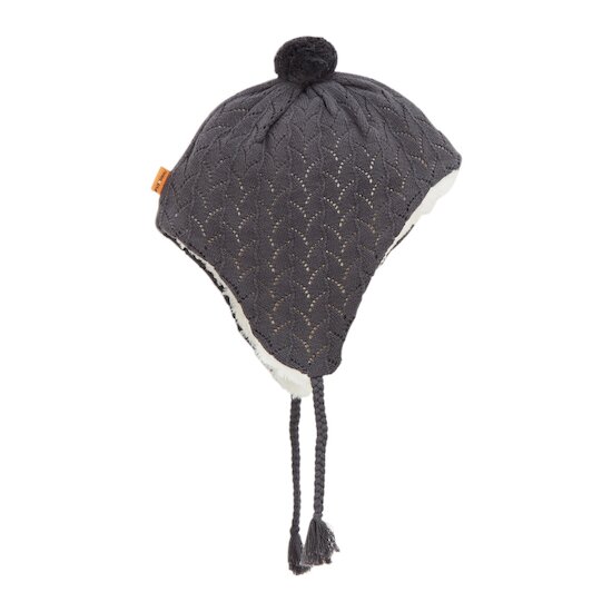 Cœur de pain d'épice Bonnet Tricot   Grey Carbon        de               P'tit bisou