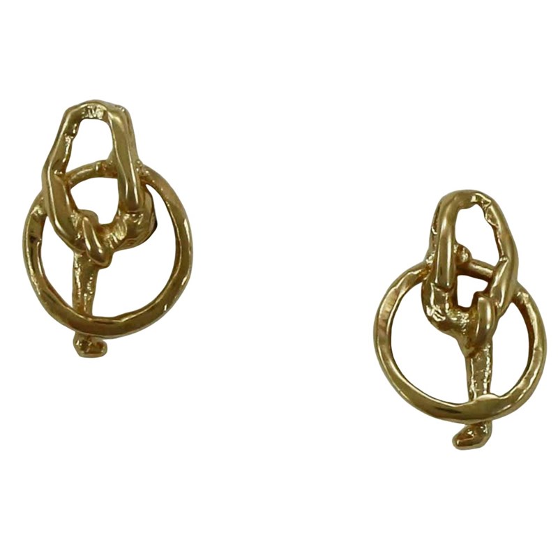 Boucles d'oreilles gymnastique GR EXPRESSION cerceau - Plaqué or