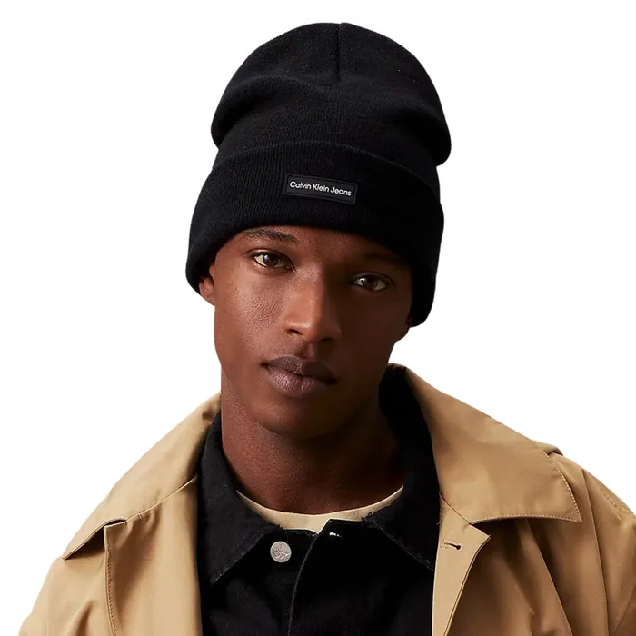 Calvin Klein Institutional Patch Beanie