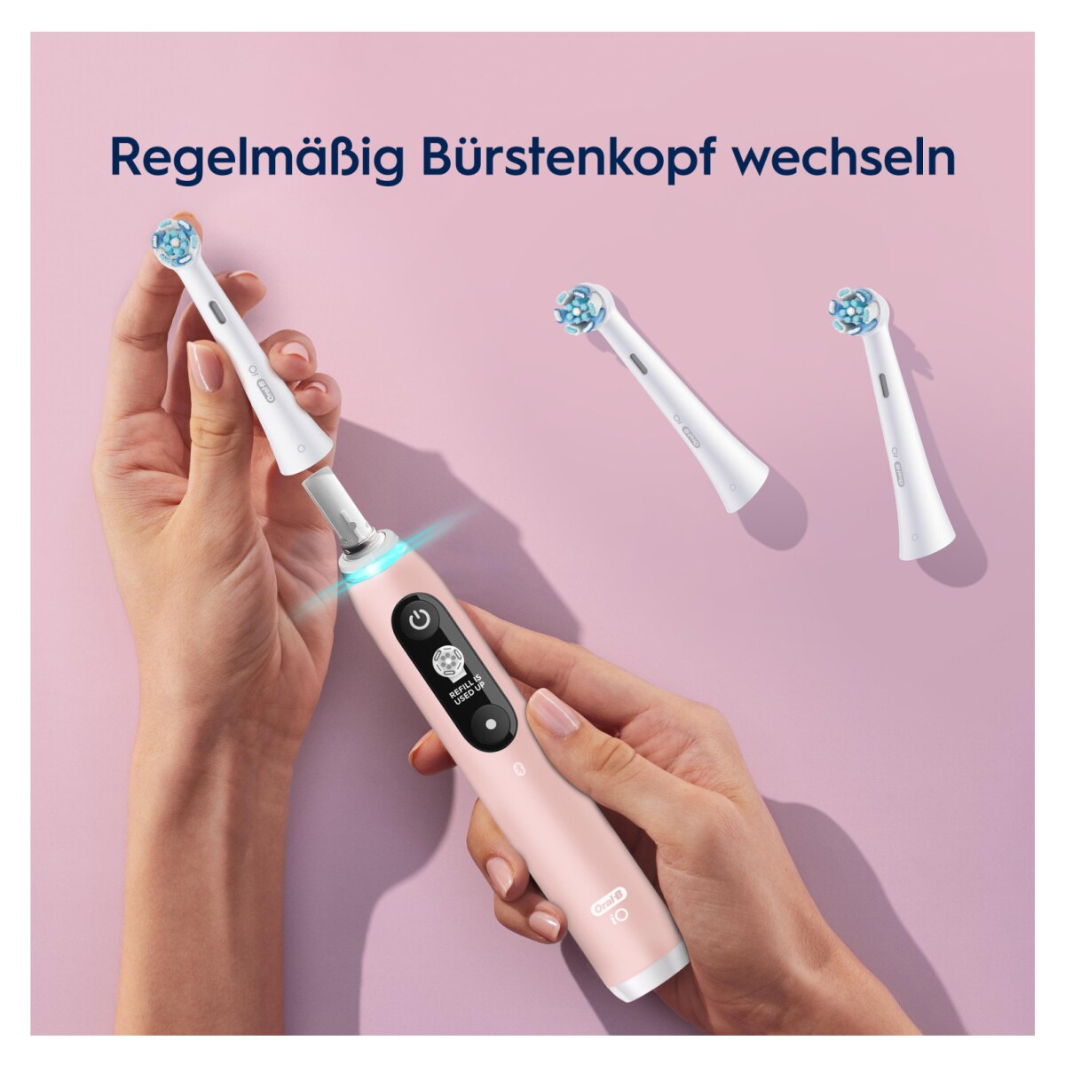 Oral-B iO Sanfte Reinigung Aufsteckbürsten, 6 Stück