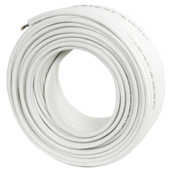 Q-Link coax/utp kabel RG6 25 meter wit