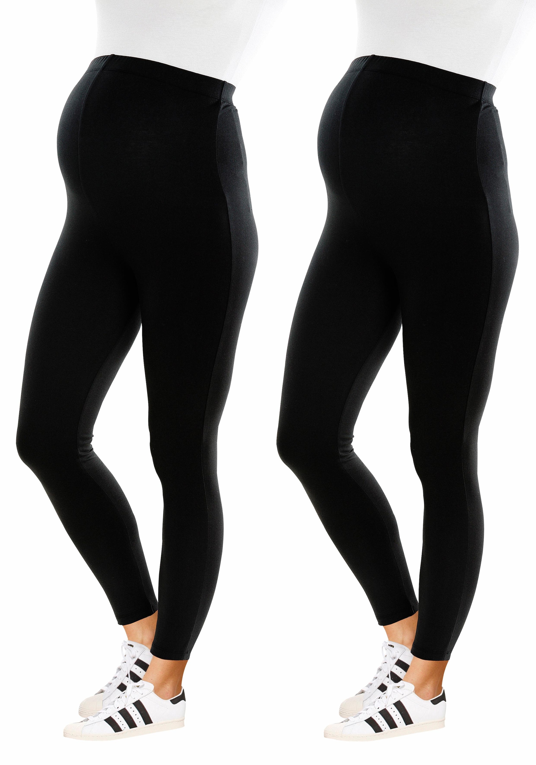 Neun Monate Umstandshose »2 Stück Umstands-Hosen für Schwangerschaft und Stillzeit«  2er Pack Leggings für Schwangerschaft & Stillzeit