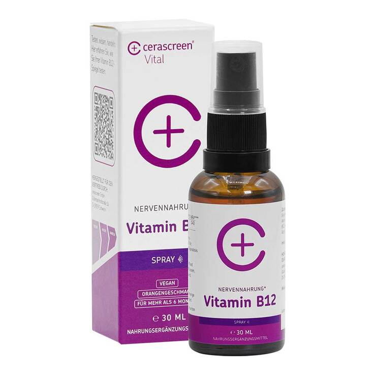 Cerascreen Vitamin B12 hochdosiert vegan Spray, 30 ml
