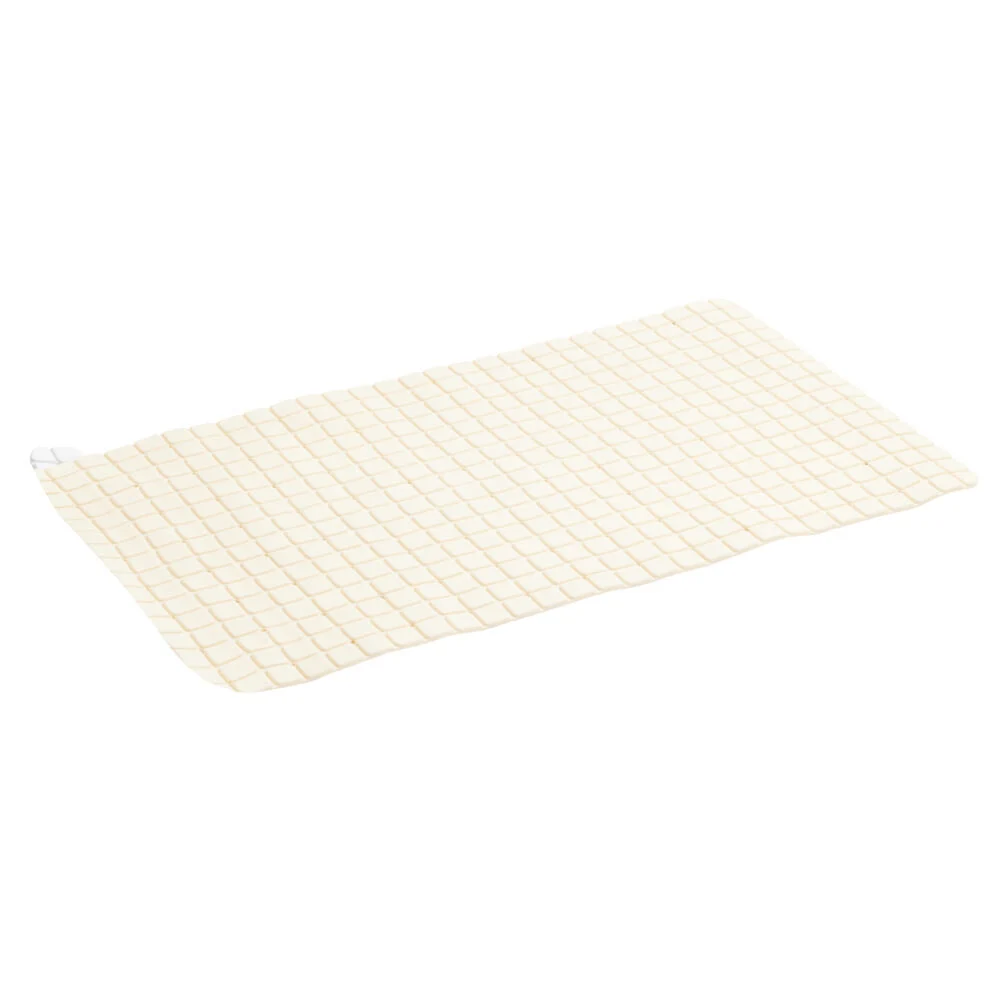 Tapis de douche antidérapant plastique noir 38x68cm