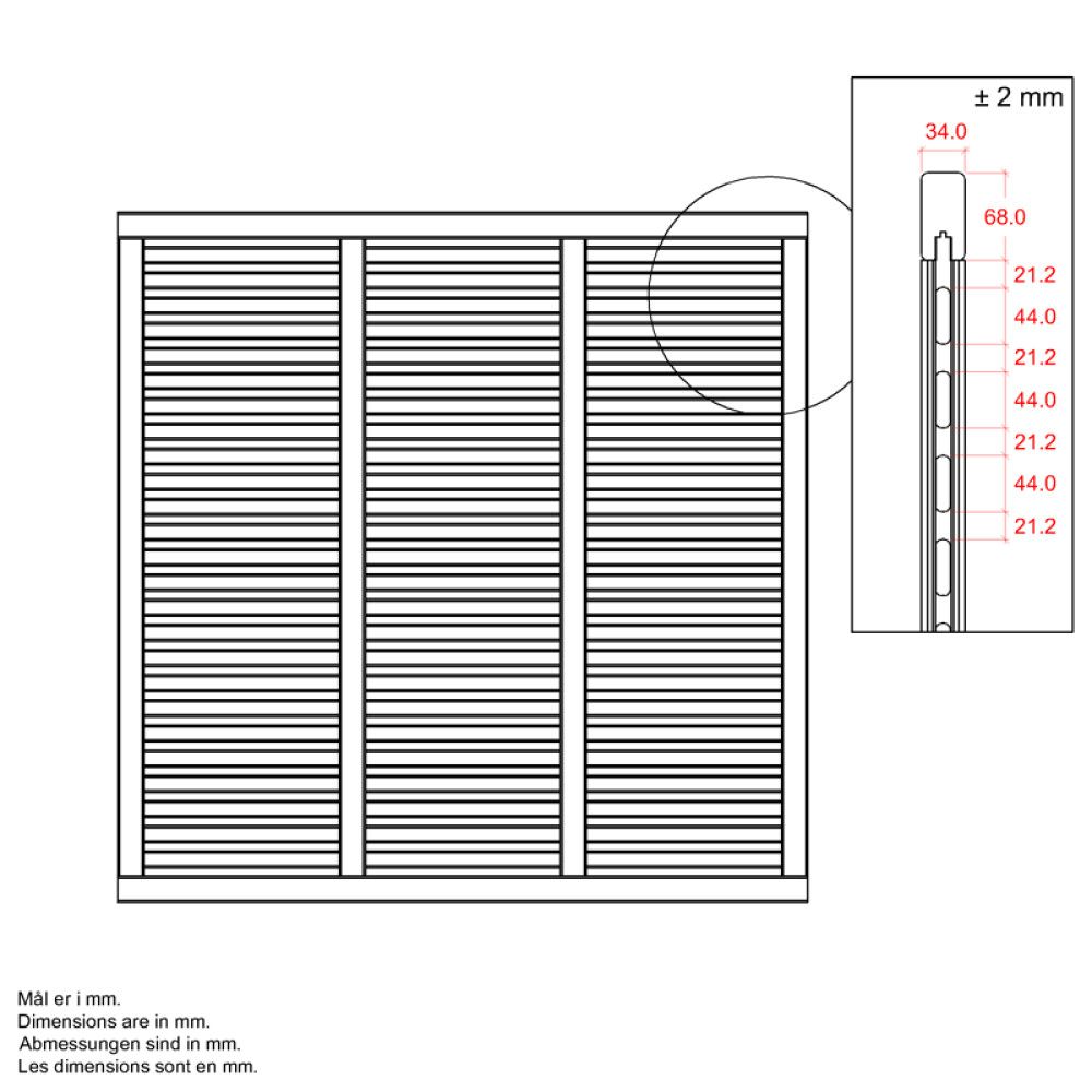 LEVEGG PLUS HARMONI 180X180CM HVIT