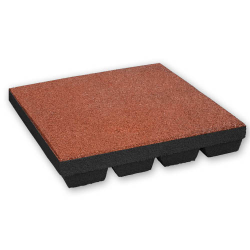 Rubbertegel 55 mm - 50 x 50 cm - Rood