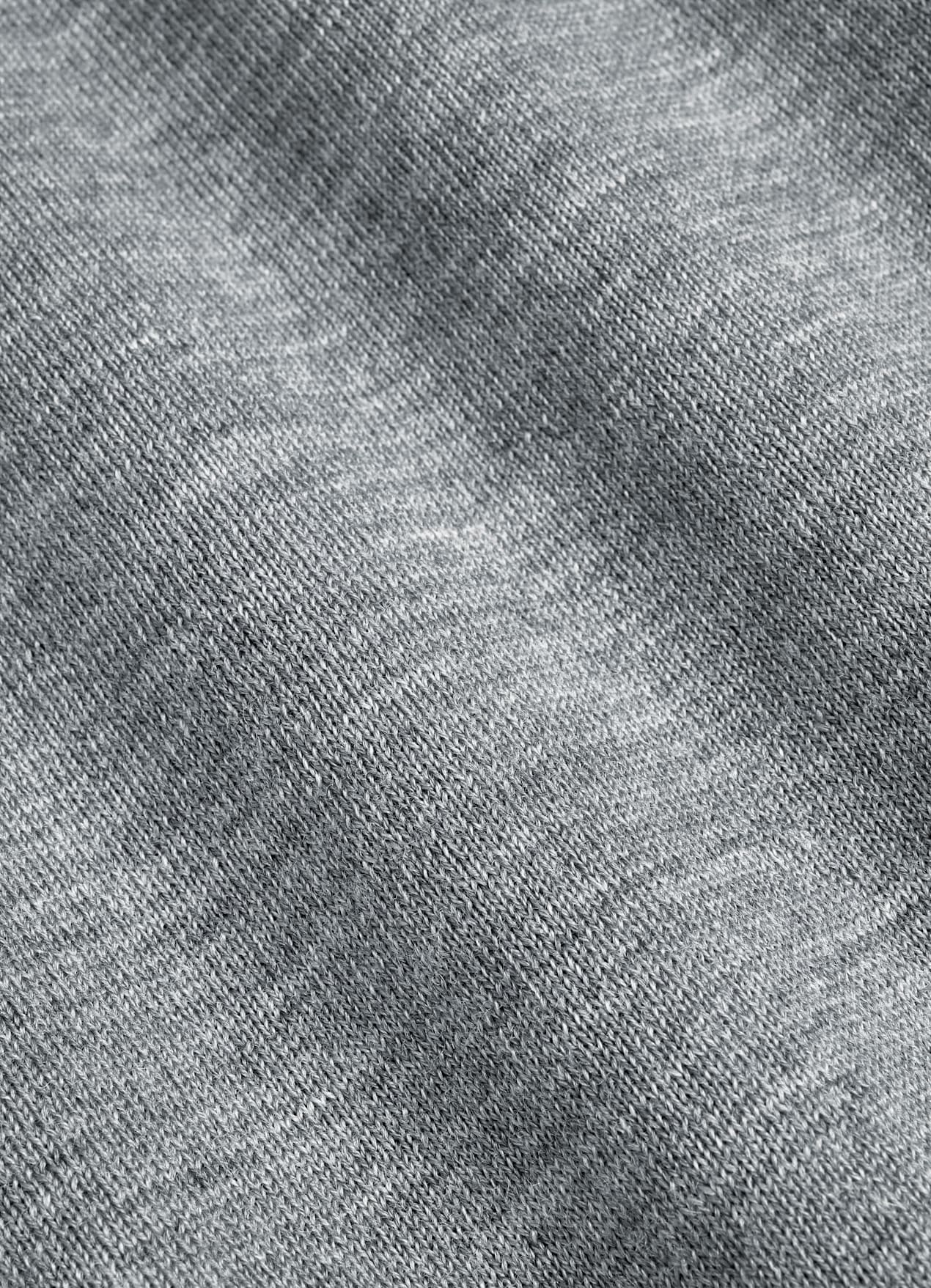 Pull col V Merino gris