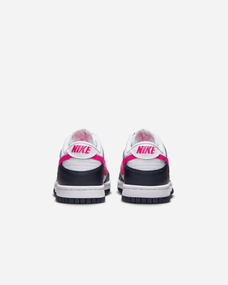 Chaussures Nike Dunk Low Bleu Marine/Blanc/Rose pour enfant