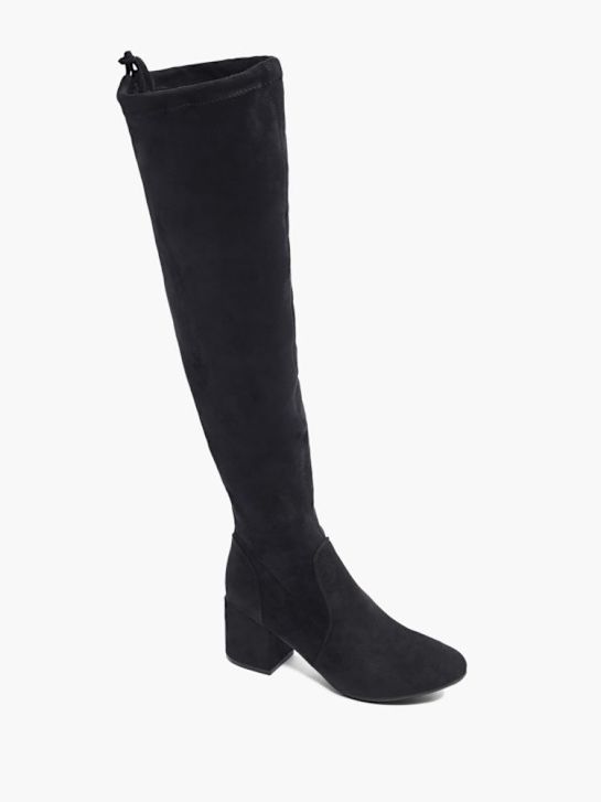 Graceland Overknee-Boot Schwarz