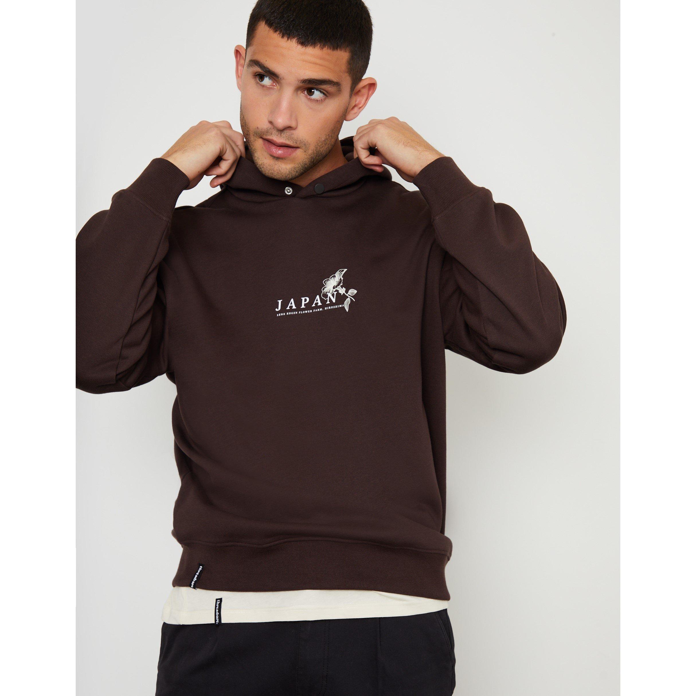 Threadbare Japan Graphic Fleece Hoodie Mens
