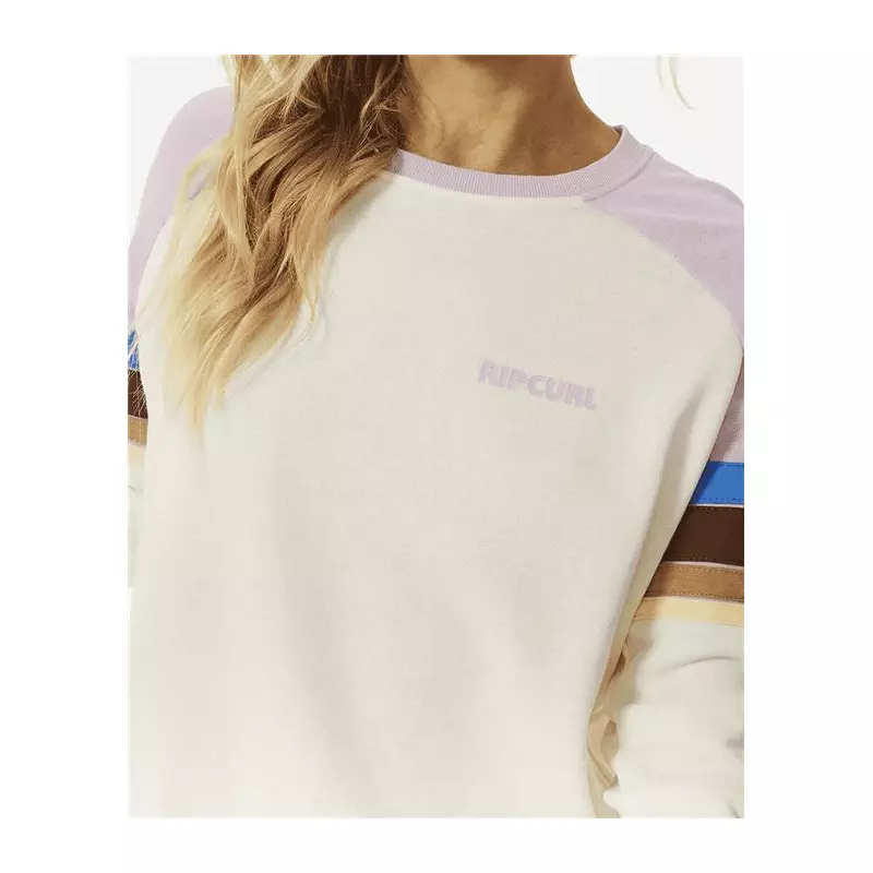 Sweat femme RIPCURL Surf Revival Raglan Crew Lilac