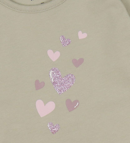 Name It Bluse - NbfVubie - Reines Kaschmir/Hearts