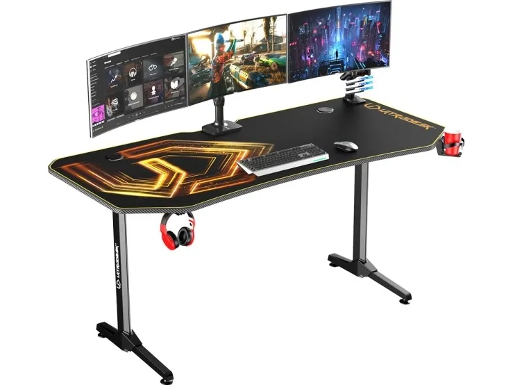 Biurko Ultradesk Frag Złote 160 cmx75 cm