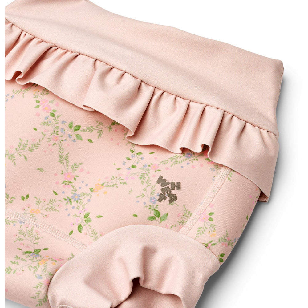 Køb Wheat Powder Checked Flowers Neoprene Blebadebukser Rita