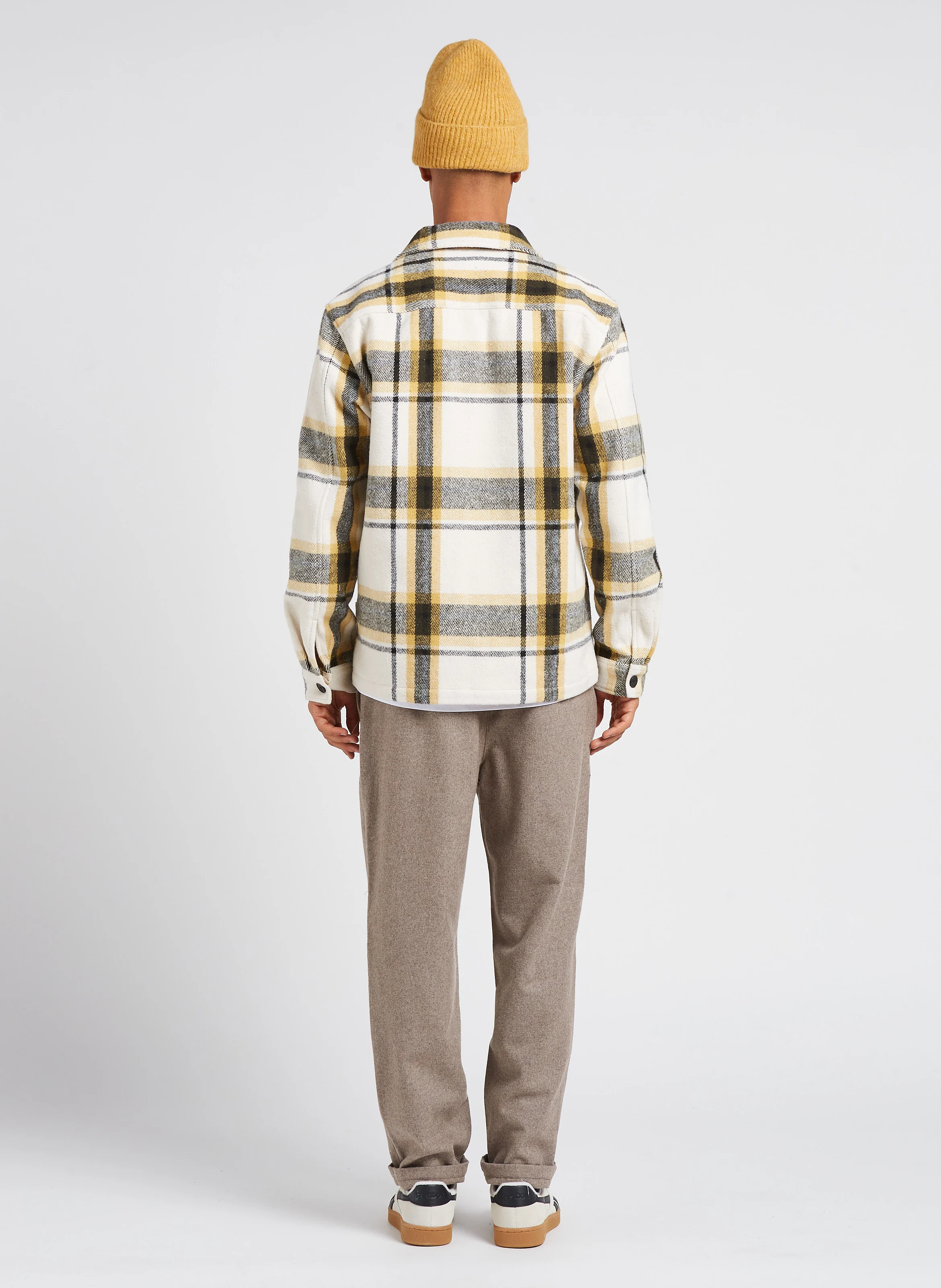 Bertilo - Pantalon chino 7/8 ème en laine mélangée | Beige