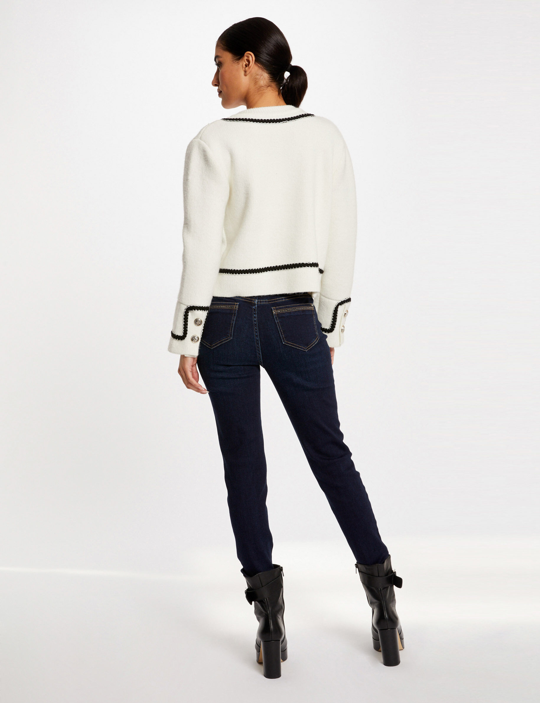 Jeans slim taille haute jean brut femme - jean_brut