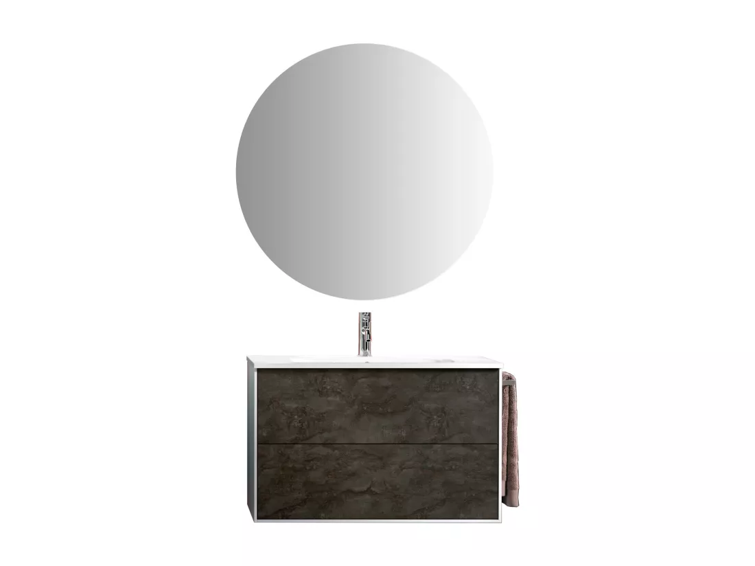Ensemble de salle de bain 4 pièces IGEA oxyde