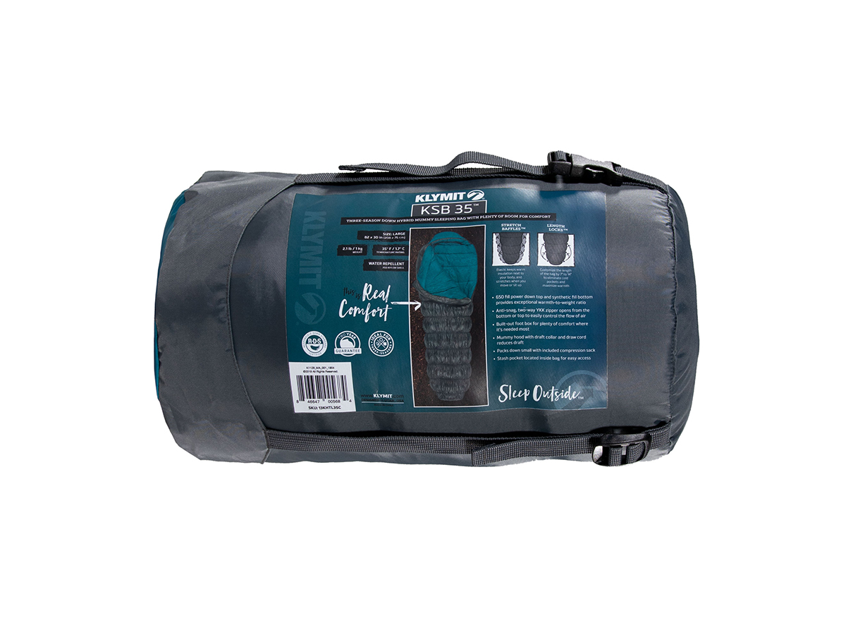 Klymit KSB 35 donzen slaapzak