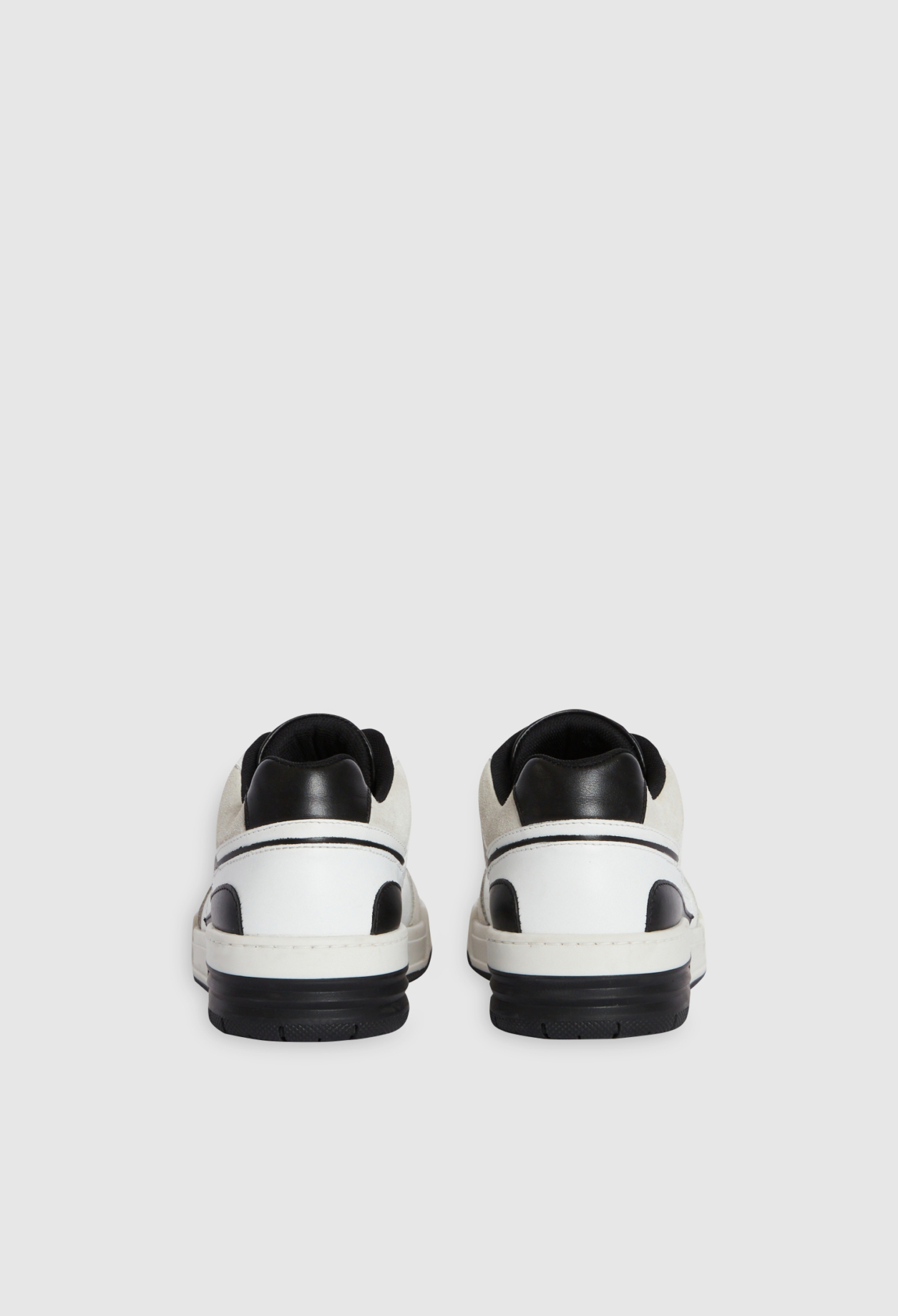 Baskets bicolores cuir