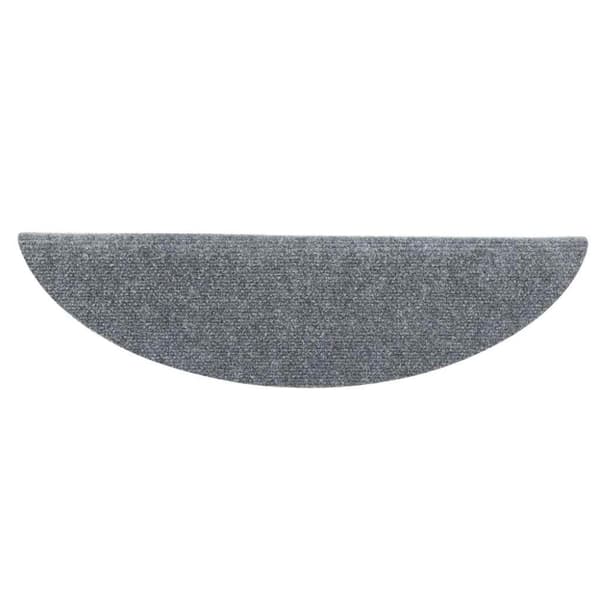 vidaXL Selvklebende trappematter 10 stk lysegrå 56x17x3 cm nålestempel