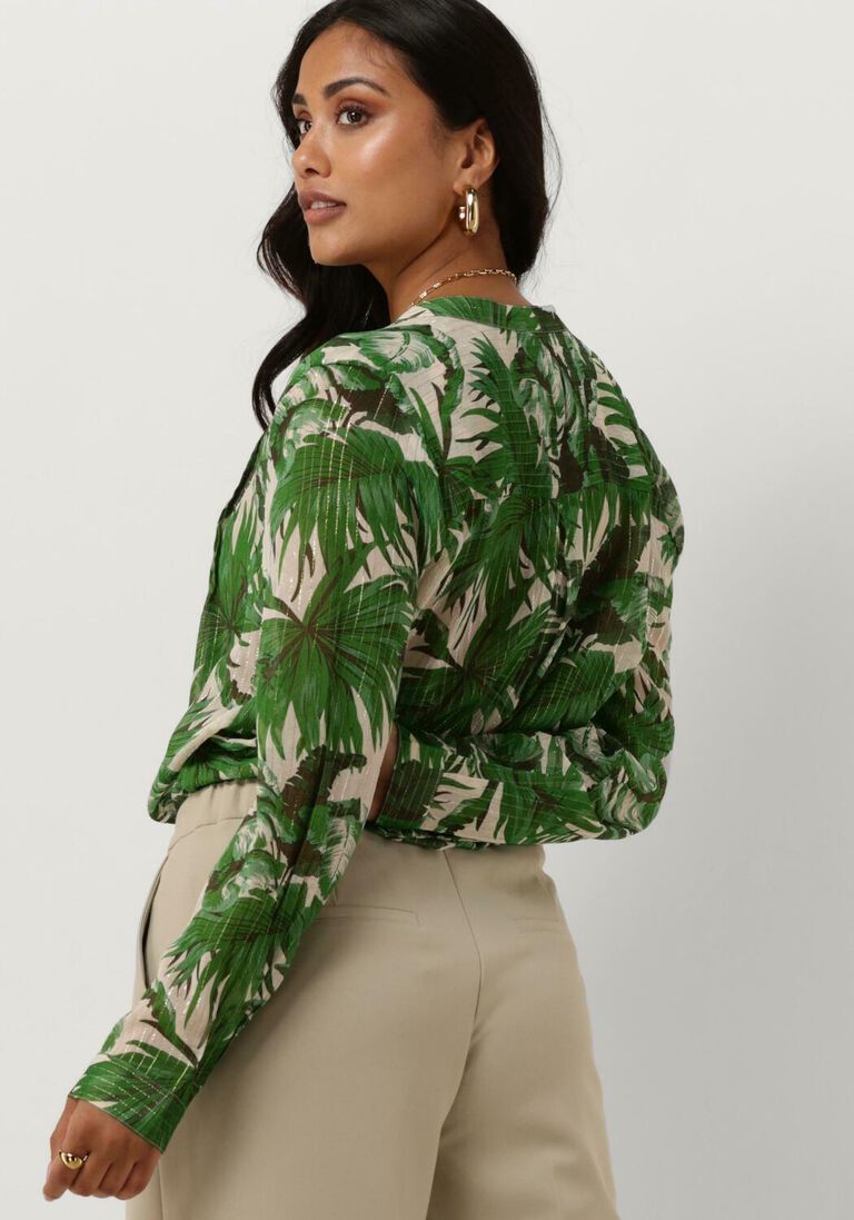 LOLLYS LAUNDRY groene lollys laundry blouse helenall shirt ls
