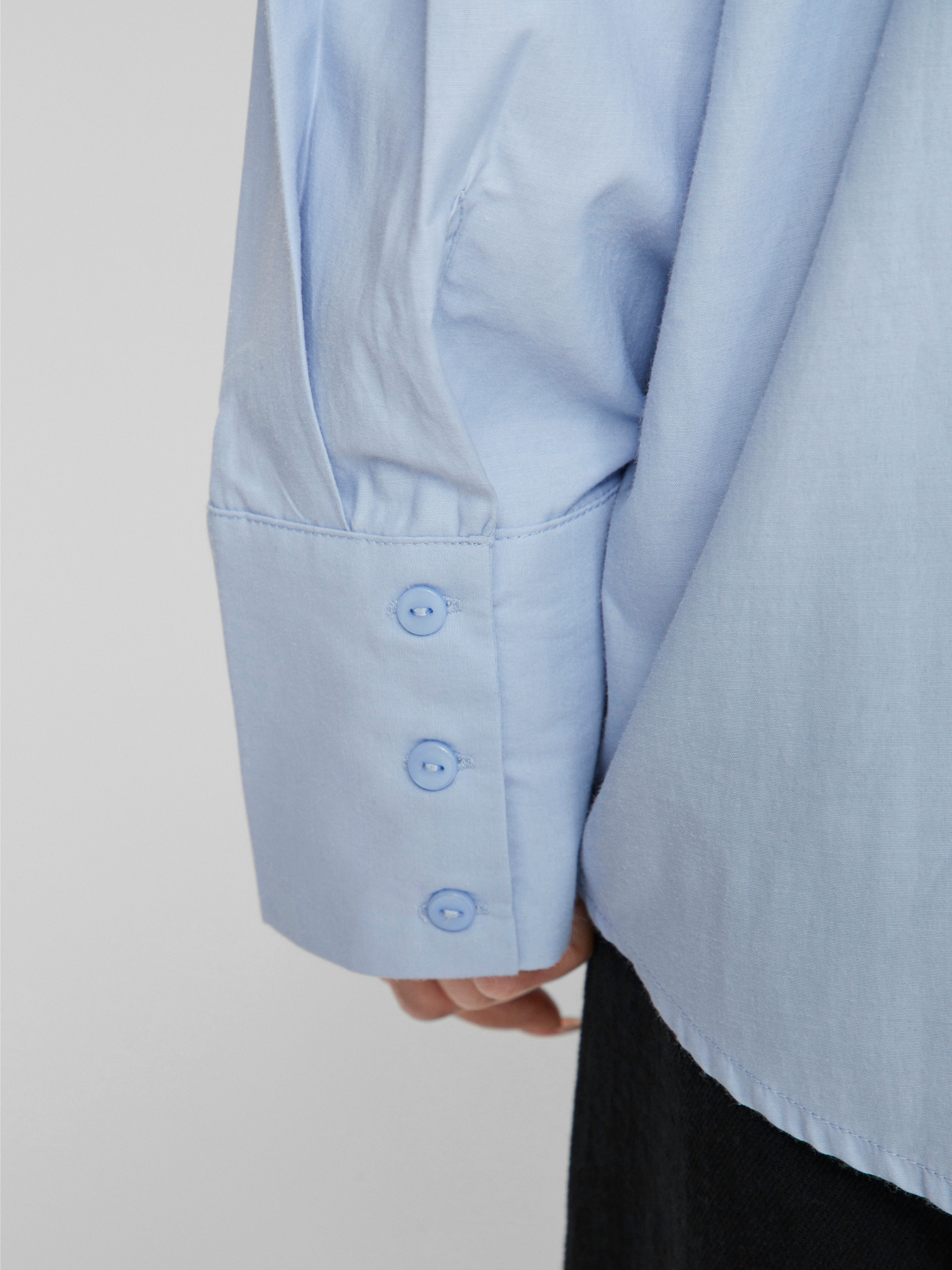 Vila  Vifine L/S Oversized skjorte - Kentucky Blue