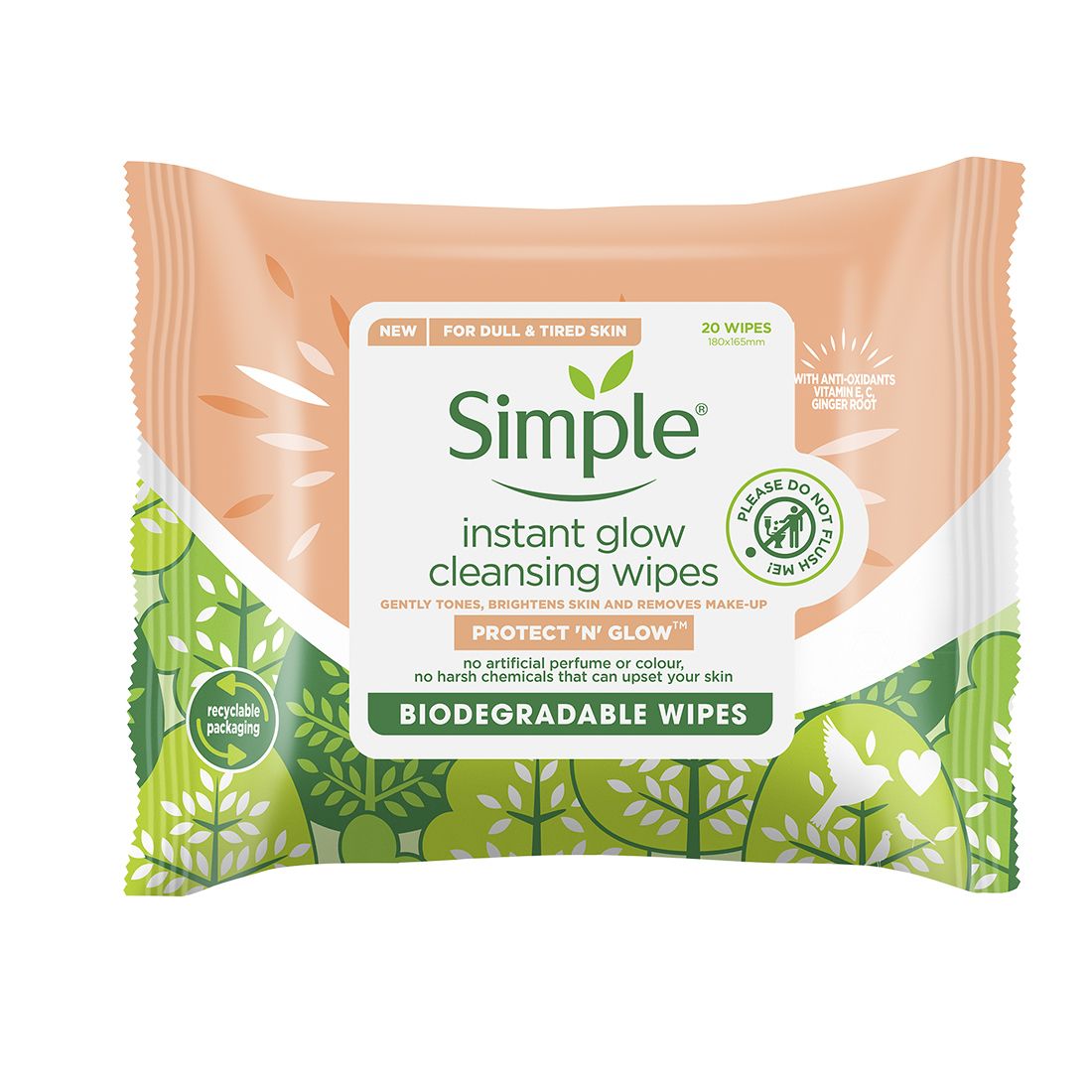 Instant Glow Bio Wipes 20Stk X+