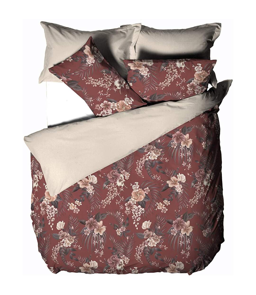 Linen House - Parure de lit TAIRA (Multicolore) - UTRV1747