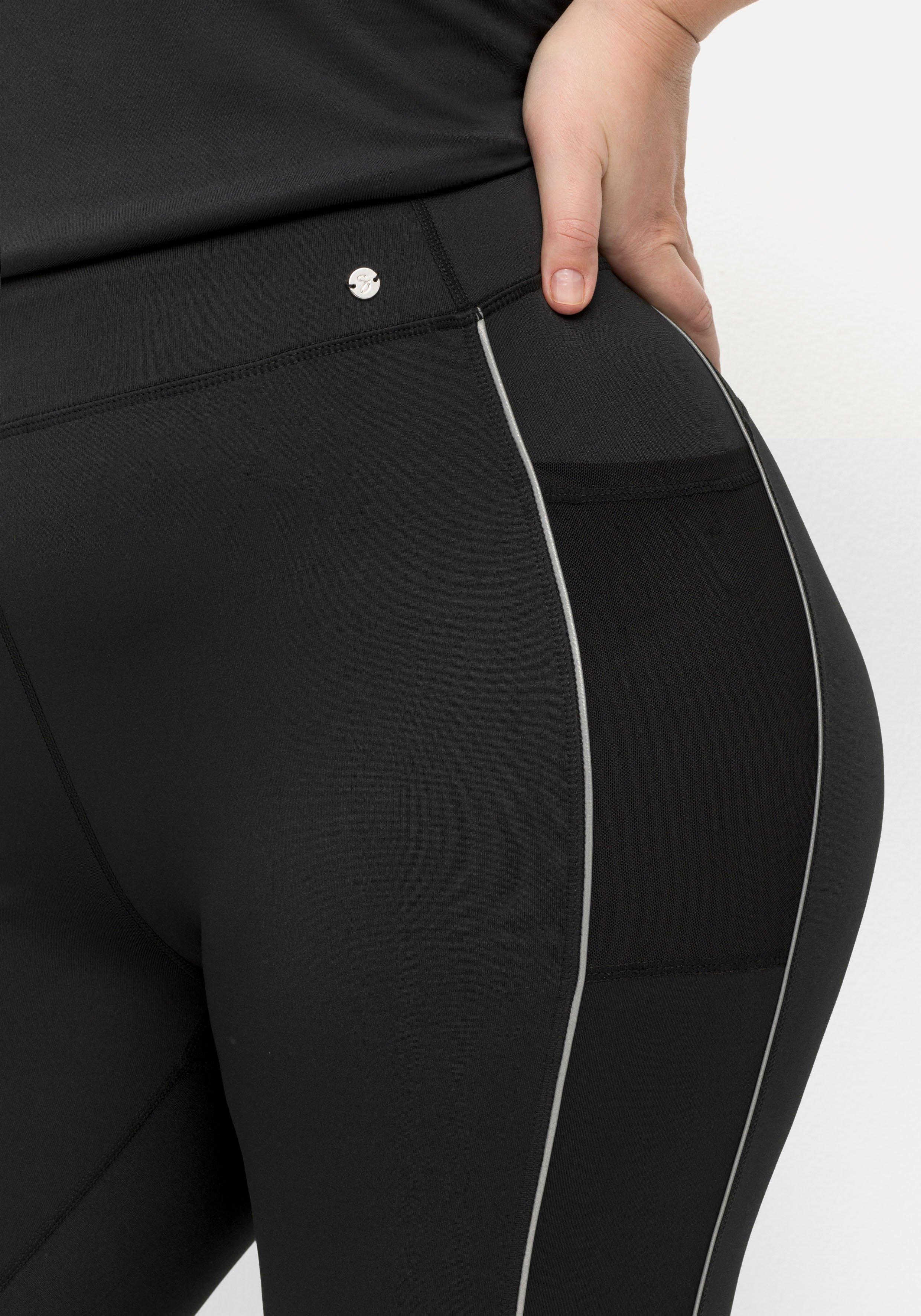 Sporthose in Caprilänge, mit Kontraststreifen