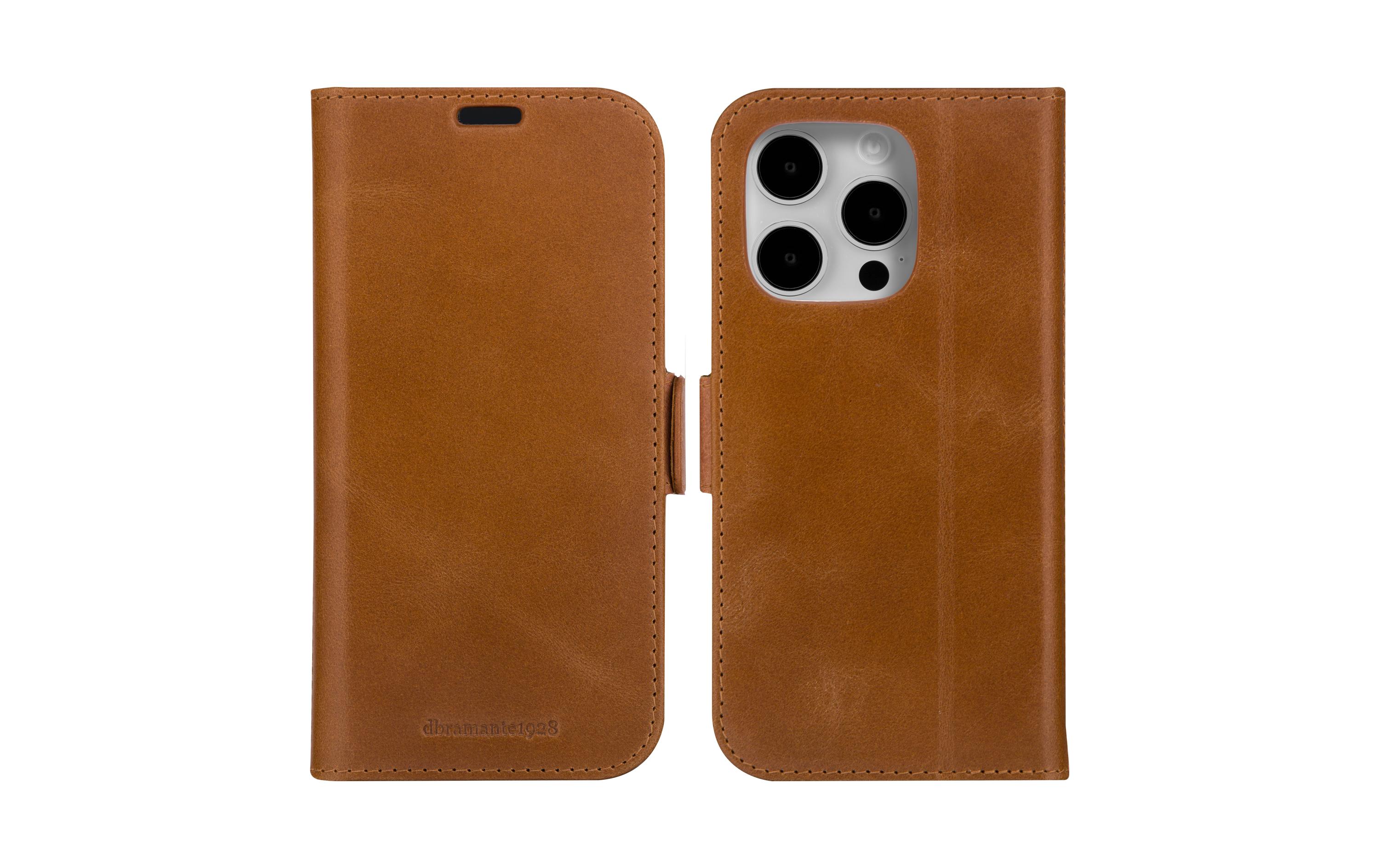Book Cover Copenhagen iPhone 15 Pro Max BraunSchutzhülle für das Apple iPhone 15 Pro Max