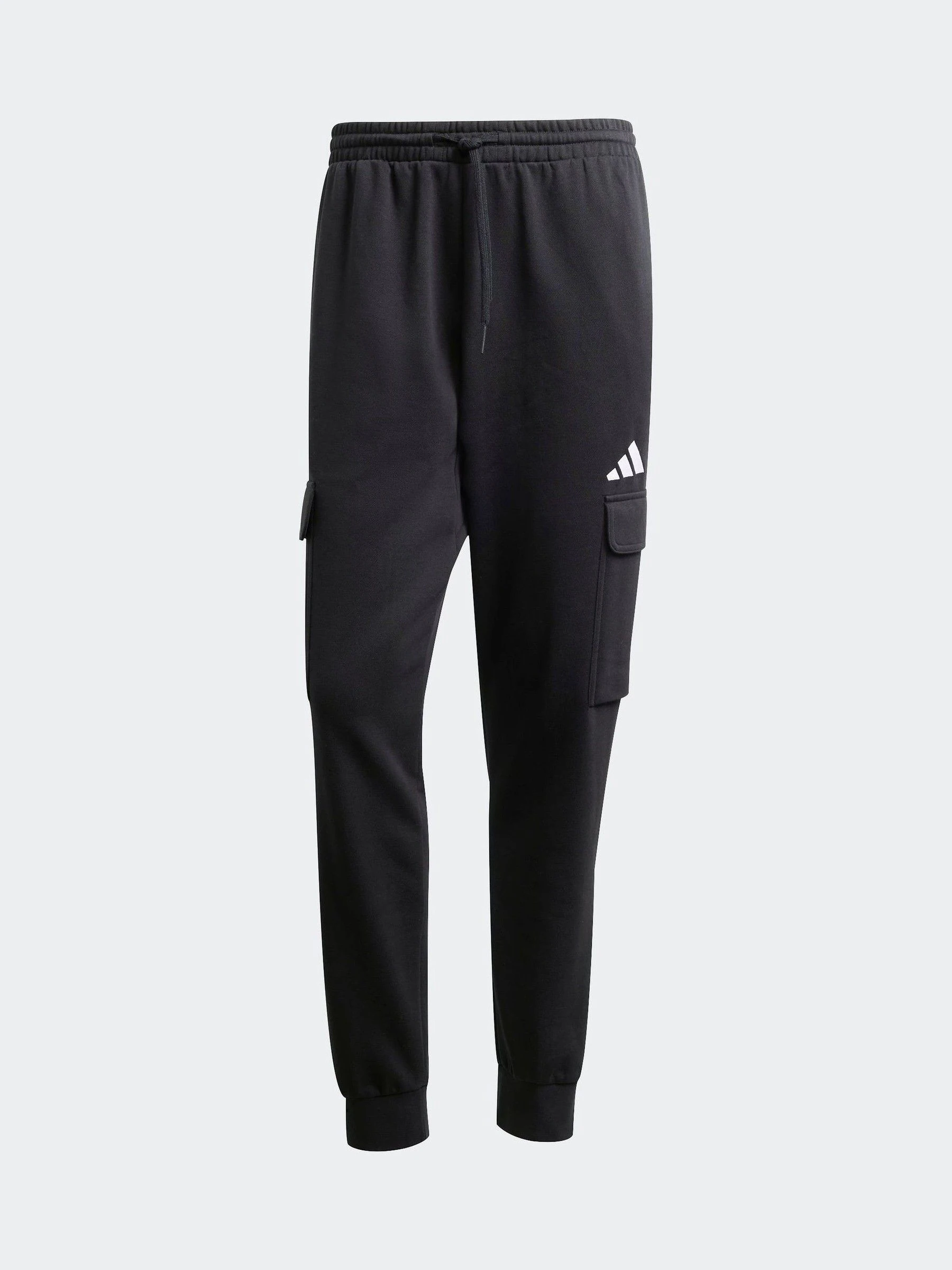 Zwart - adidas Essentials Feelcosy Fleece Cargo Joggers