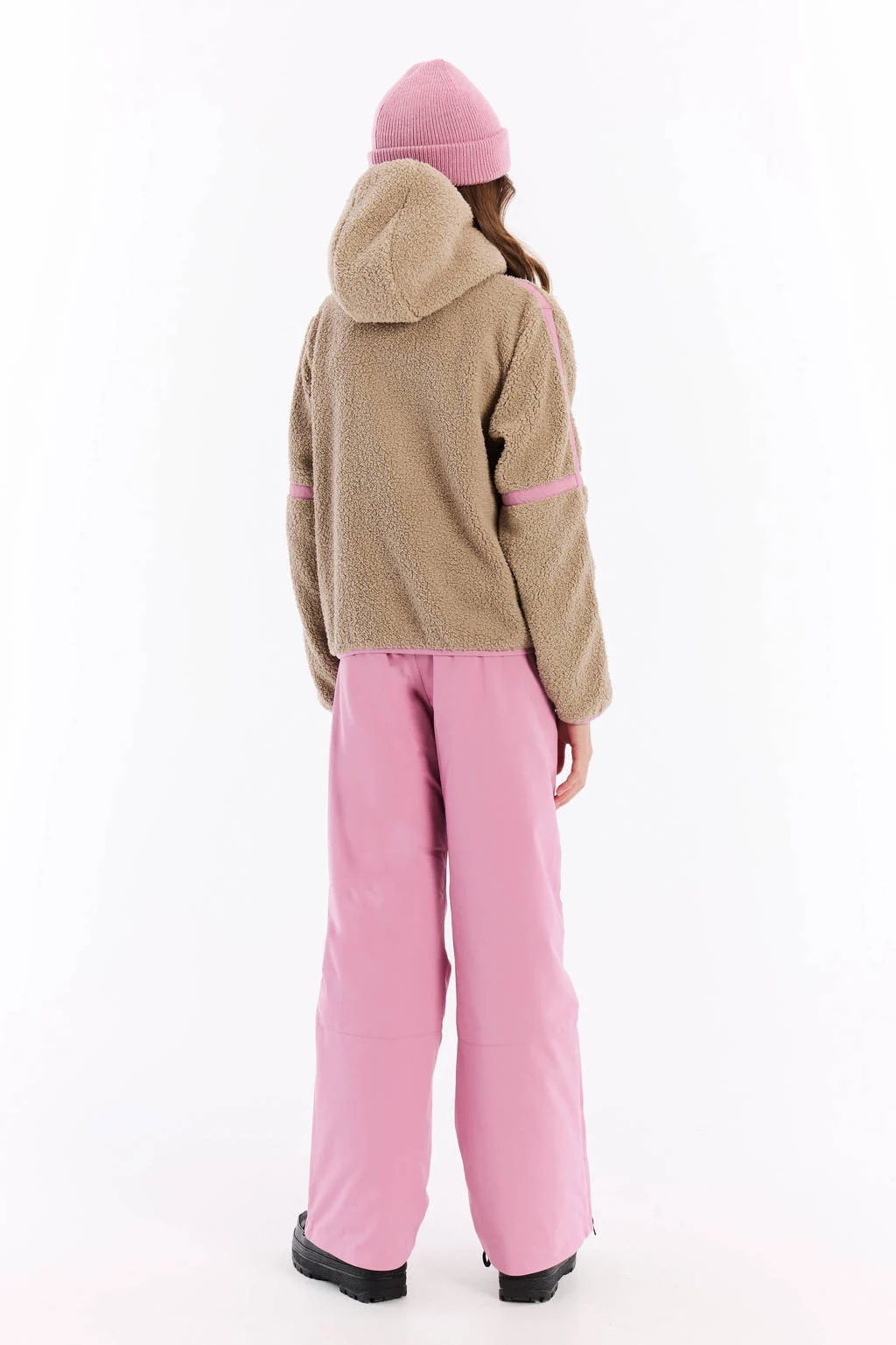 Protest fleece vest PRTJaggy beige/roze