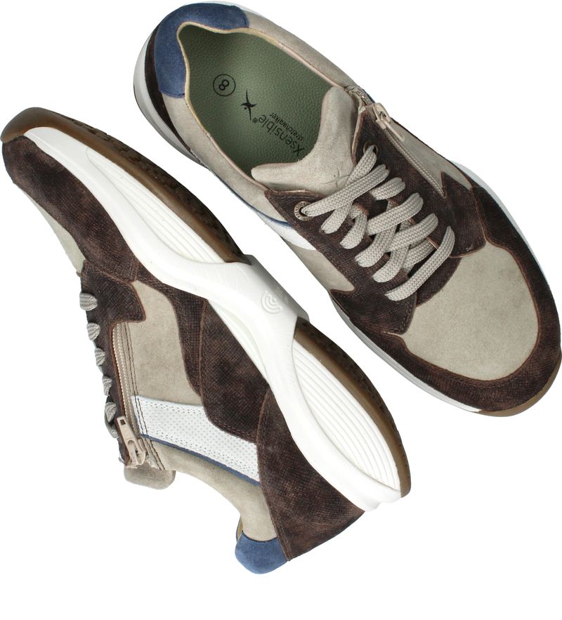 Xsensible SWX14 Stretchwalker Sneakers Bruin Heren