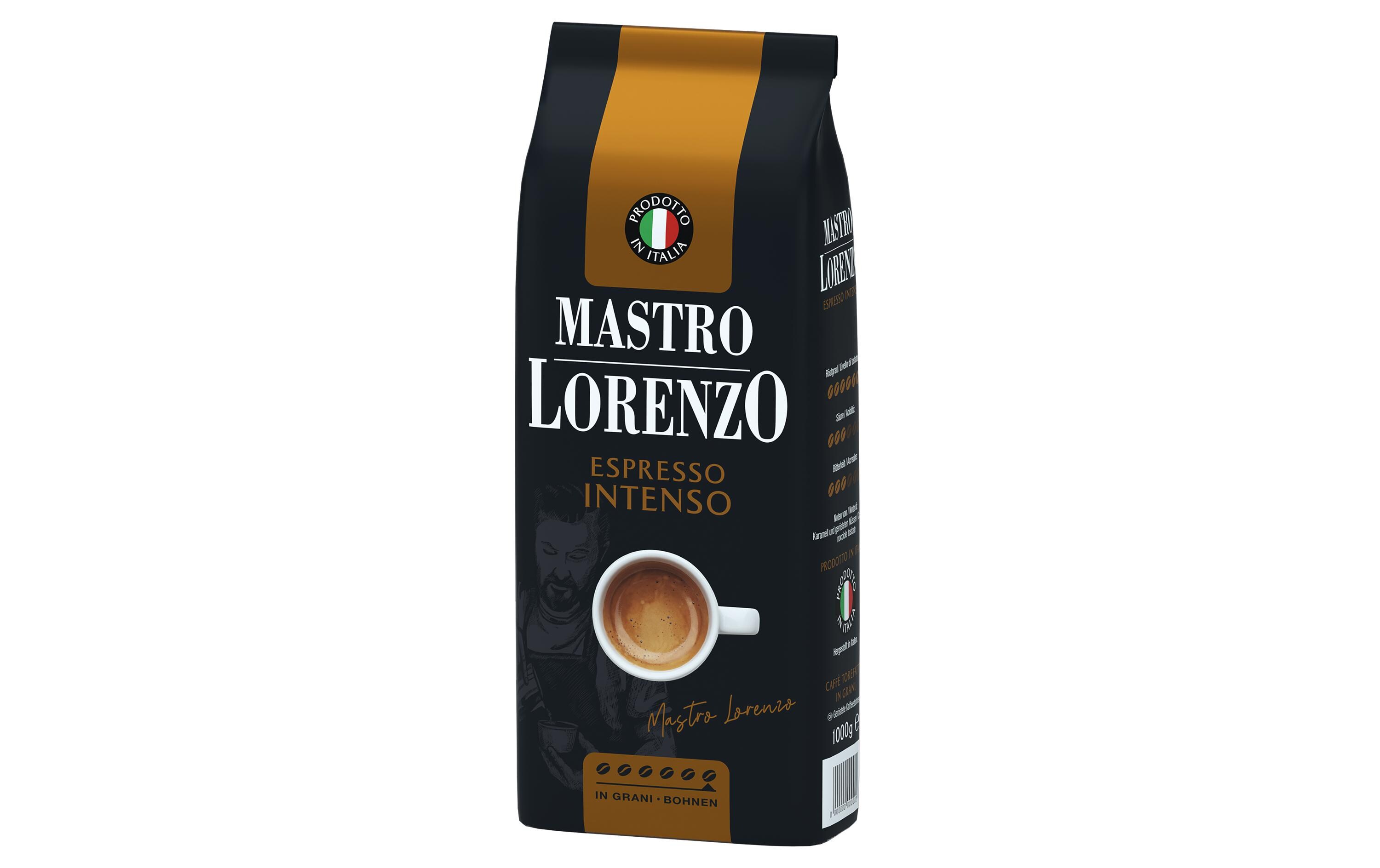 Kaffeebohnen Espresso Intenso 1 kgKaffeebohnen für einen kräftigen Espresso oder Café Crème