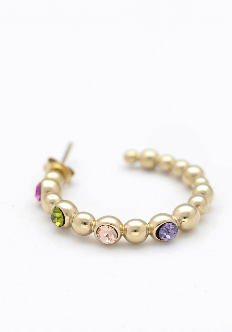 NOTRE-V gouden notre-v oorbellen earring stone multi