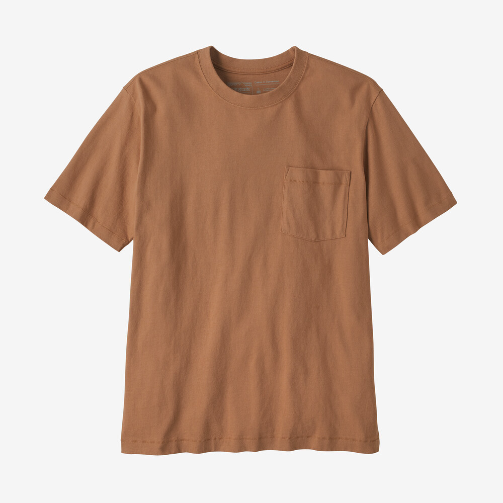 Herren-Baumwoll-T-Shirt mit Brusttasche, mittelschwer, in der Farbe Conversion.