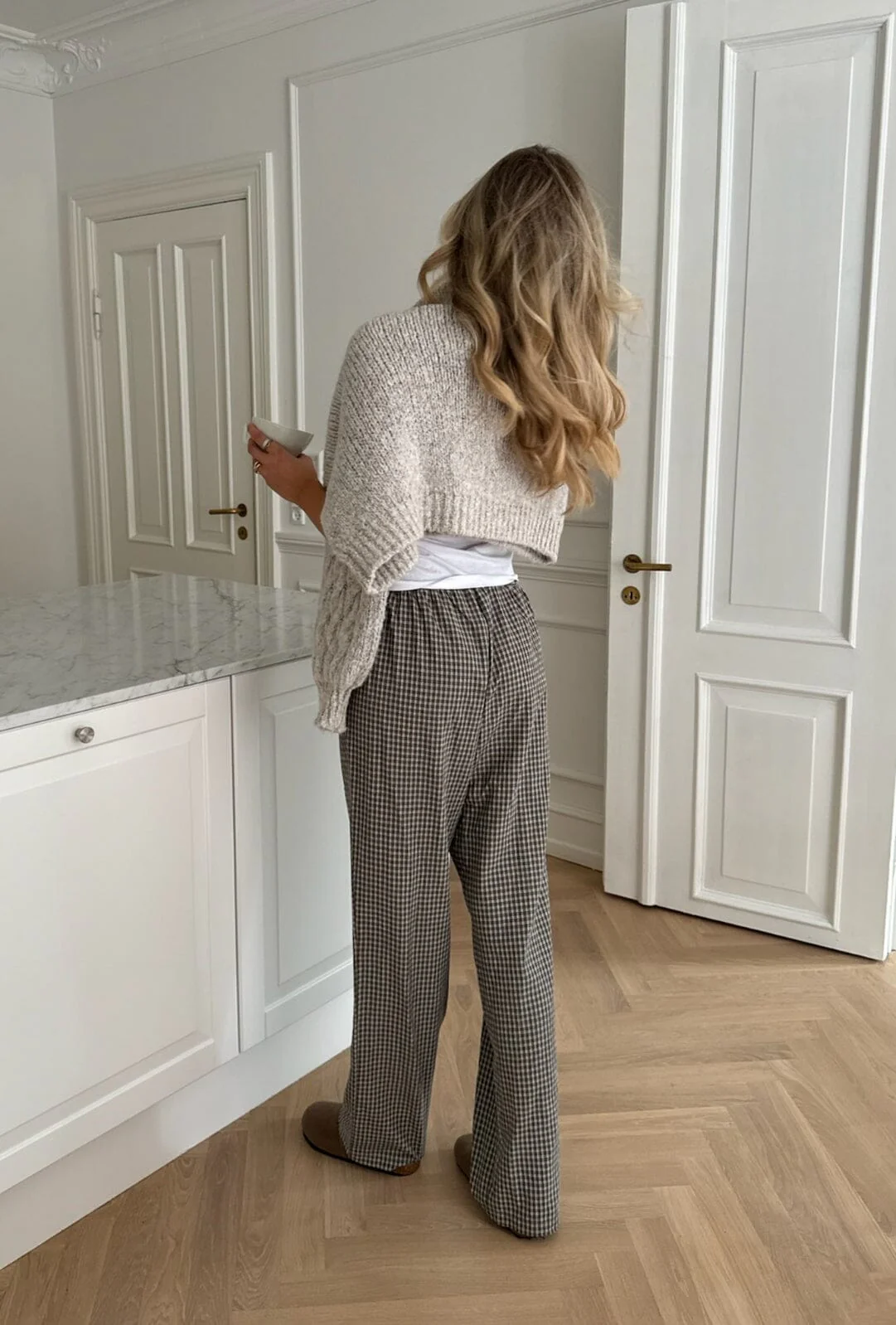 BYIC Zhannaic Pants bsc black small checks